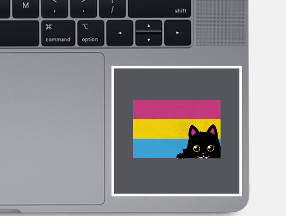 Peeking Cat Pan Flag