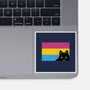 Peeking Cat Pan Flag-None-Glossy-Sticker-tobefonseca