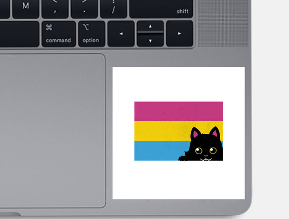 Peeking Cat Pan Flag