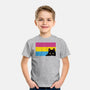 Peeking Cat Pan Flag-Youth-Basic-Tee-tobefonseca