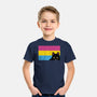 Peeking Cat Pan Flag-Youth-Basic-Tee-tobefonseca