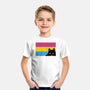 Peeking Cat Pan Flag-Youth-Basic-Tee-tobefonseca