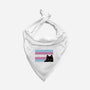 Peeking Cat Trans Flag-Dog-Bandana-Pet Collar-tobefonseca