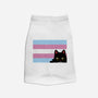 Peeking Cat Trans Flag-Cat-Basic-Pet Tank-tobefonseca