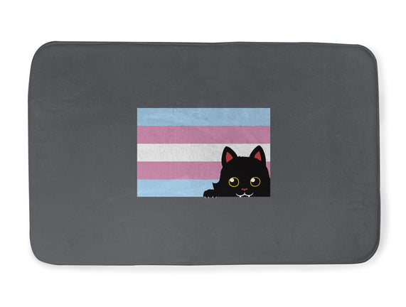 Peeking Cat Trans Flag