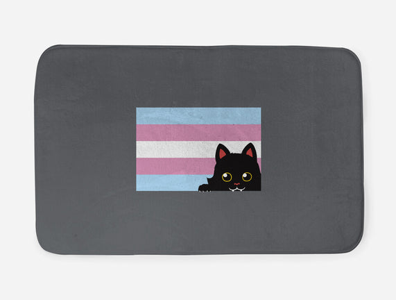 Peeking Cat Trans Flag