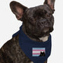 Peeking Cat Trans Flag-Dog-Bandana-Pet Collar-tobefonseca