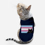 Peeking Cat Trans Flag-Cat-Basic-Pet Tank-tobefonseca