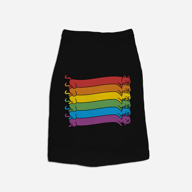 Rainbow Cats Pride Flag-Cat-Basic-Pet Tank-tobefonseca