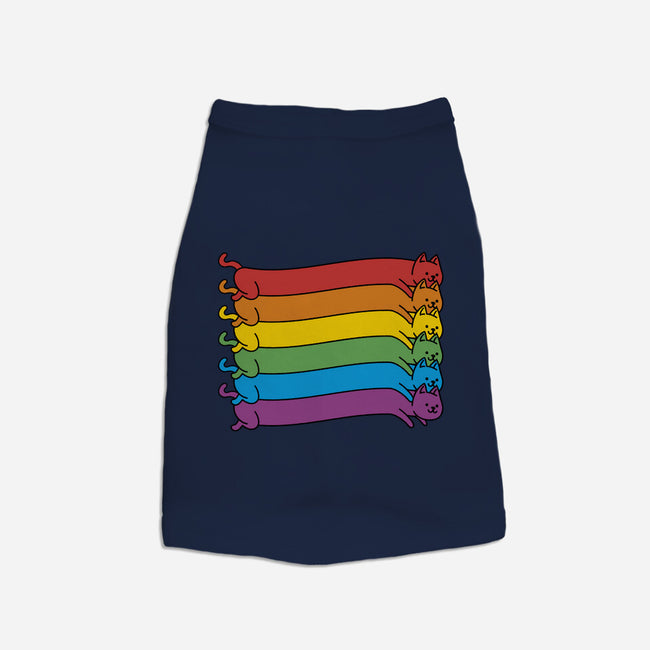 Rainbow Cats Pride Flag-Dog-Basic-Pet Tank-tobefonseca