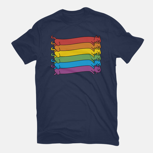 Rainbow Cats Pride Flag-Womens-Basic-Tee-tobefonseca