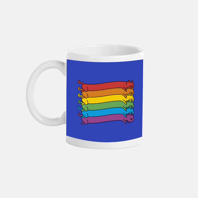 Rainbow Cats Pride Flag-None-Mug-Drinkware-tobefonseca