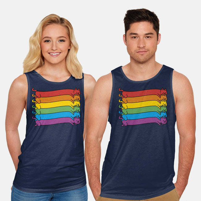 Rainbow Cats Pride Flag-Unisex-Basic-Tank-tobefonseca