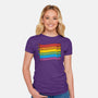 Rainbow Cats Pride Flag-Womens-Fitted-Tee-tobefonseca