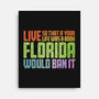 Banned In Florida-None-Stretched-Canvas-kg07