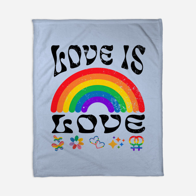 Love Is Love Rainbow-None-Fleece-Blanket-Styleytic
