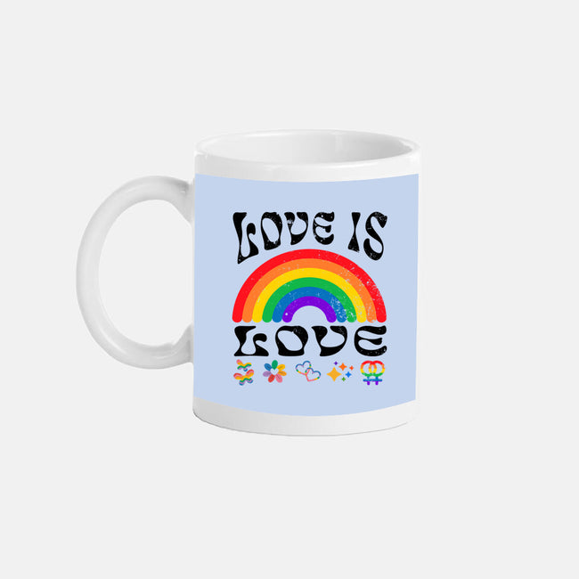 Love Is Love Rainbow-None-Mug-Drinkware-Styleytic