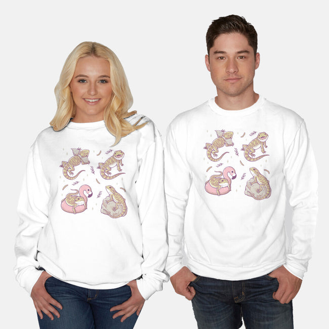 Bearded Dragons-Unisex-Crew Neck-Sweatshirt-xMorfina
