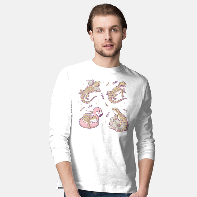 Bearded Dragons-Mens-Long Sleeved-Tee-xMorfina