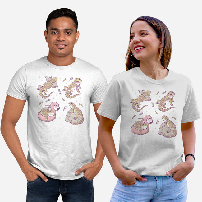 Bearded Dragons-Unisex-Basic-Tee-xMorfina