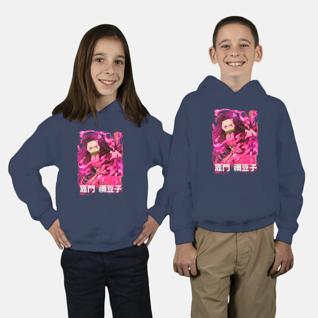 Nezuko Slayer-Youth-Pullover-Sweatshirt-Conjura Geek