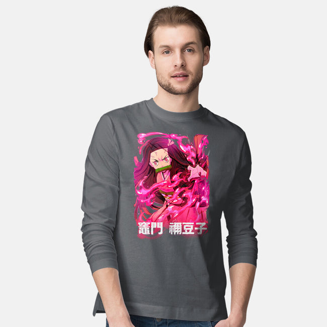Nezuko Slayer-Mens-Long Sleeved-Tee-Conjura Geek