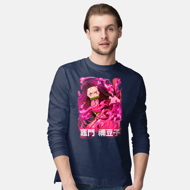 Nezuko Slayer-Mens-Long Sleeved-Tee-Conjura Geek