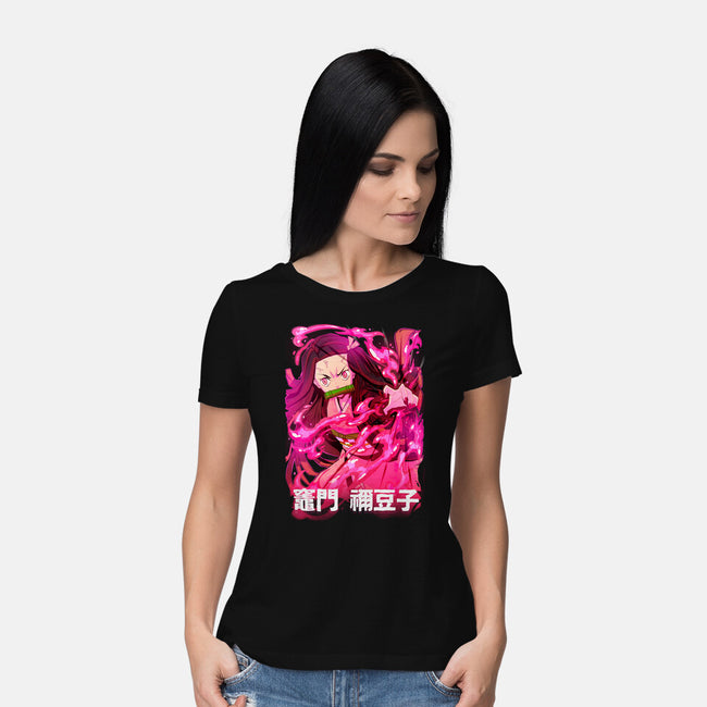 Nezuko Slayer-Womens-Basic-Tee-Conjura Geek