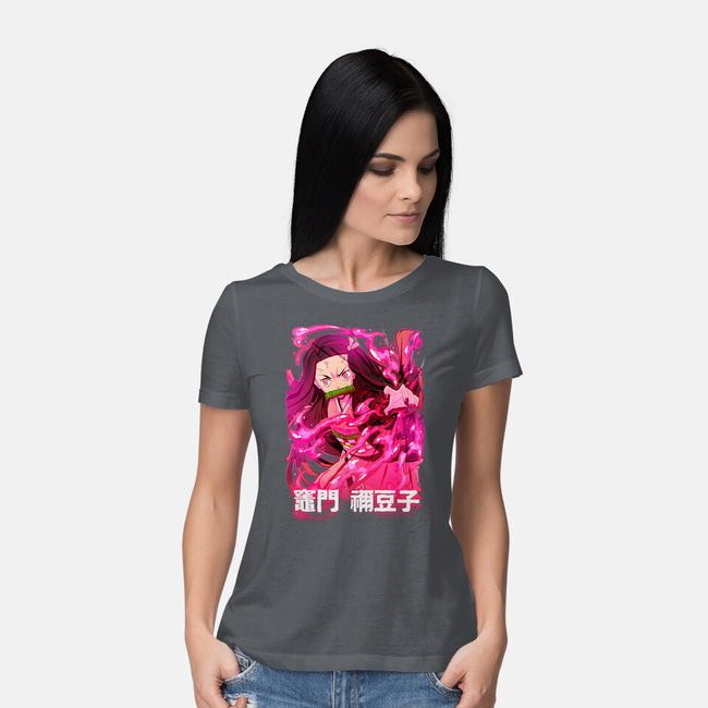 Nezuko Slayer-Womens-Basic-Tee-Conjura Geek
