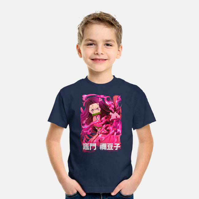 Nezuko Slayer-Youth-Basic-Tee-Conjura Geek