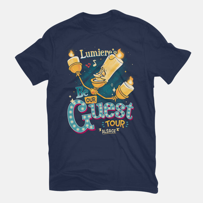 Be Our Guest Tour-Womens-Basic-Tee-teesgeex