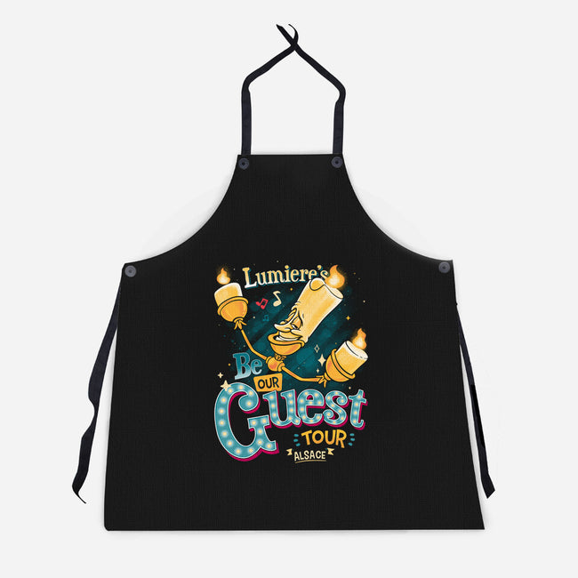 Be Our Guest Tour-Unisex-Kitchen-Apron-teesgeex