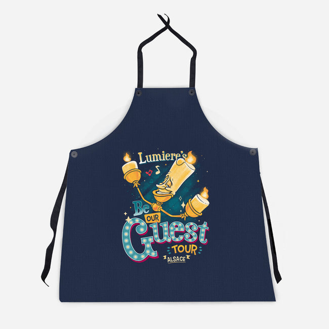 Be Our Guest Tour-Unisex-Kitchen-Apron-teesgeex