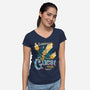 Be Our Guest Tour-Womens-V-Neck-Tee-teesgeex