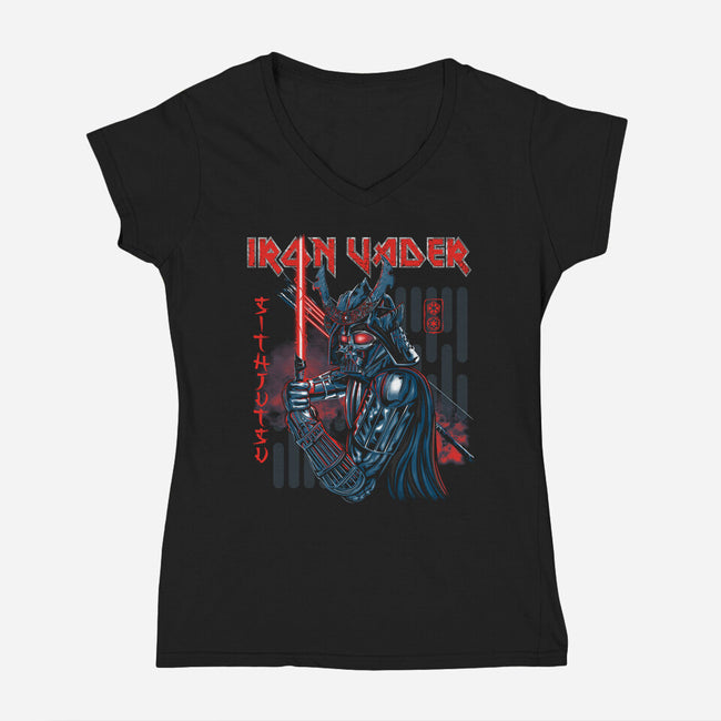 Sith Jutsu-Womens-V-Neck-Tee-CappO