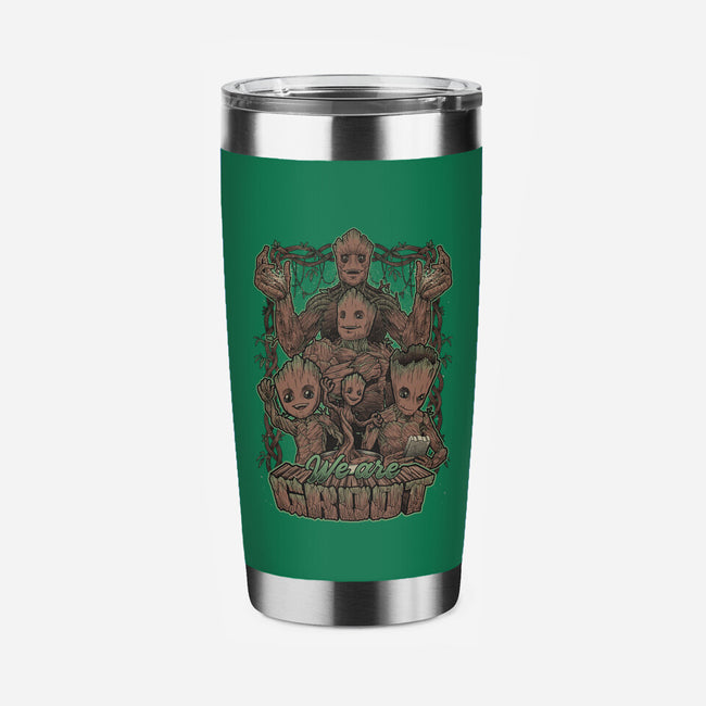 We Are Groot-None-Stainless Steel Tumbler-Drinkware-Studio Mootant