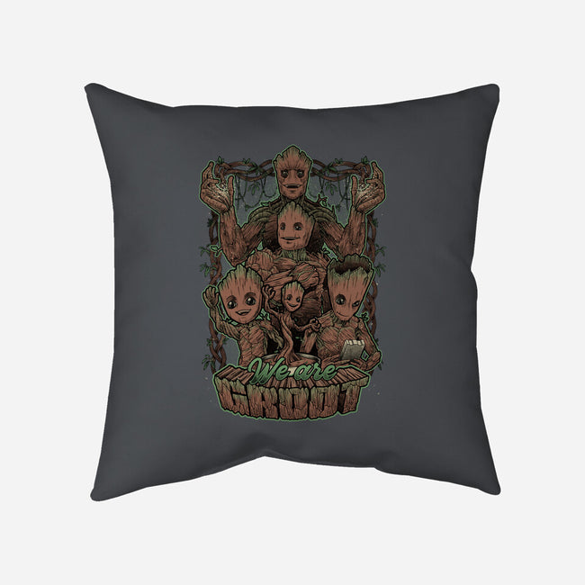 We Are Groot-None-Removable Cover w Insert-Throw Pillow-Studio Mootant