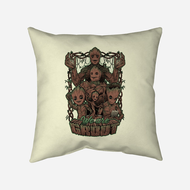 We Are Groot-None-Removable Cover w Insert-Throw Pillow-Studio Mootant