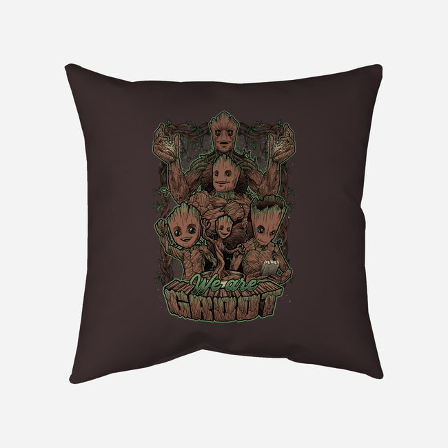 We Are Groot-None-Removable Cover w Insert-Throw Pillow-Studio Mootant