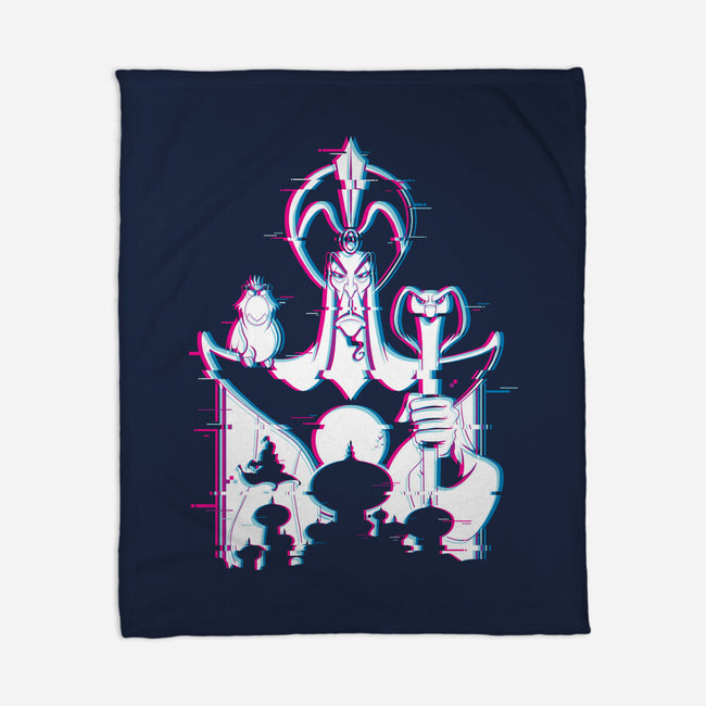 Jafar Glitched-None-Fleece-Blanket-danielmorris1993