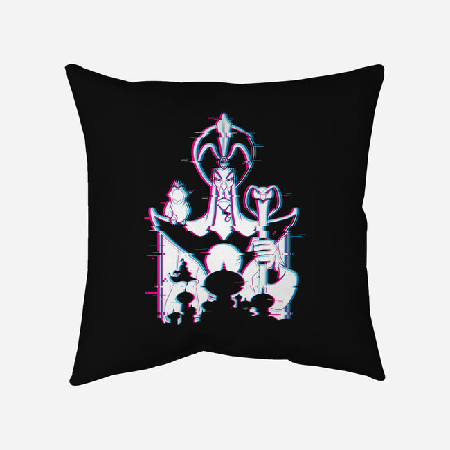 Jafar Glitched-None-Removable Cover w Insert-Throw Pillow-danielmorris1993