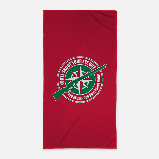 You'll Shoot Your Eye Out-none beach towel-Fishbiscuit