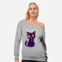 Cat's Love-Womens-Off Shoulder-Sweatshirt-kharmazero