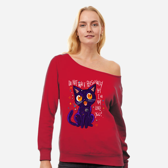 Cat's Love-Womens-Off Shoulder-Sweatshirt-kharmazero