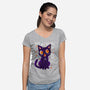 Cat's Love-Womens-V-Neck-Tee-kharmazero