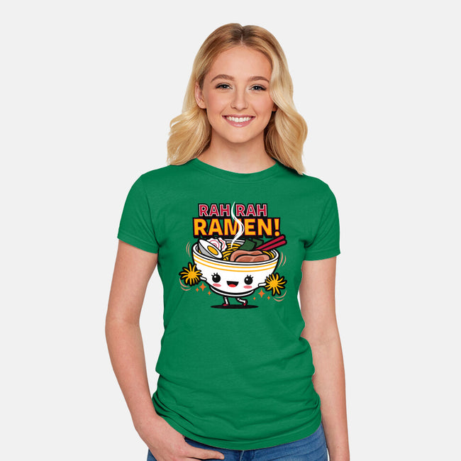 Rah Rah Ramen-Womens-Fitted-Tee-Boggs Nicolas