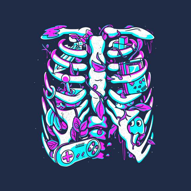 Retro Gaming Skeleton-Mens-Basic-Tee-estudiofitas