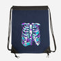 Retro Gaming Skeleton-None-Drawstring-Bag-estudiofitas