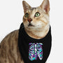 Retro Gaming Skeleton-Cat-Bandana-Pet Collar-estudiofitas