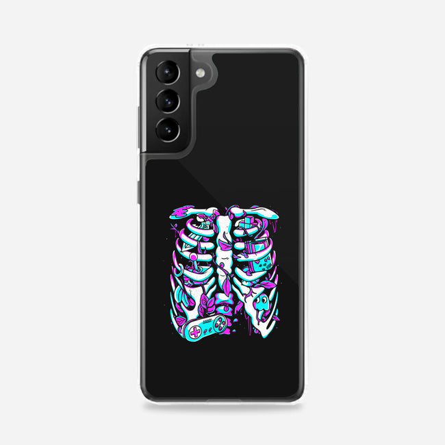 Retro Gaming Skeleton-Samsung-Snap-Phone Case-estudiofitas